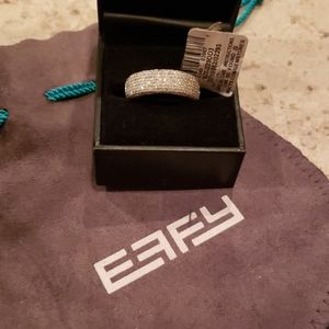 Diamond right hand ring pave band